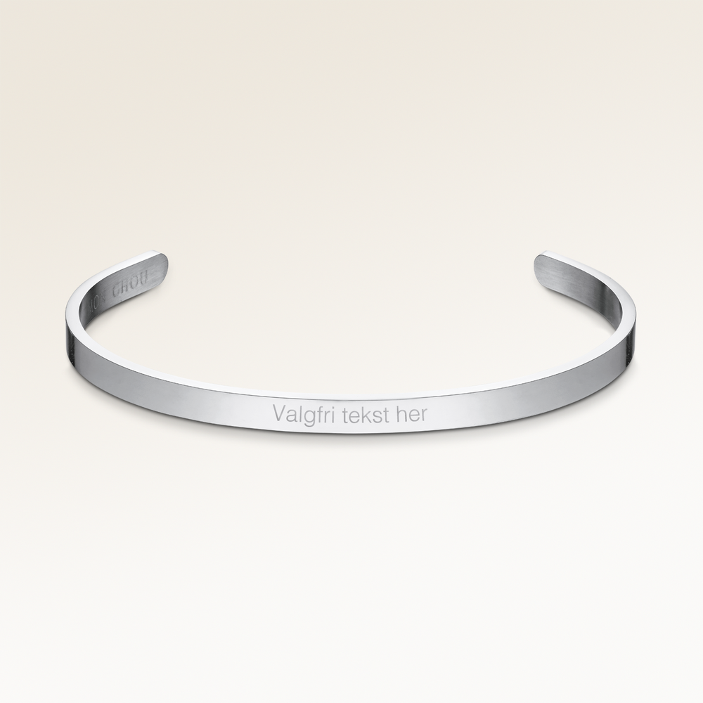 Bangle Bracelet - Engraving (Silver)