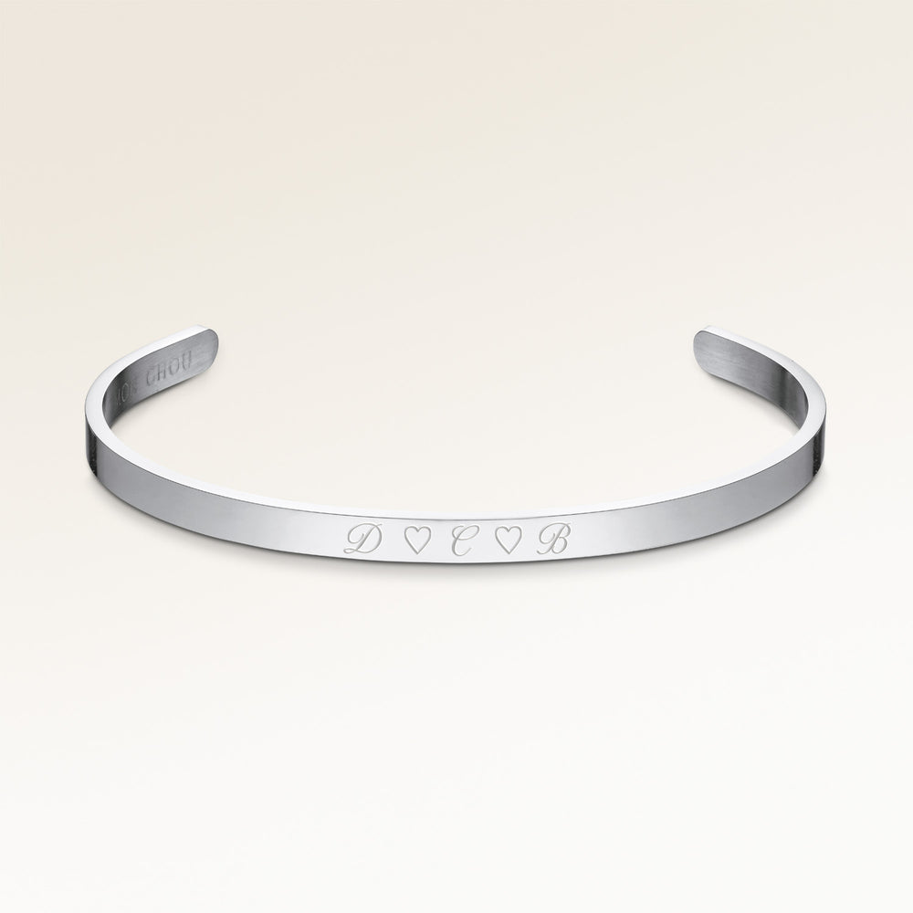Bracelet Bangle – Gravure (Argent)