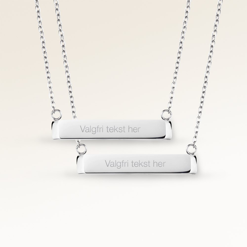 Friendship Necklaces - Bar Necklace (Silver)