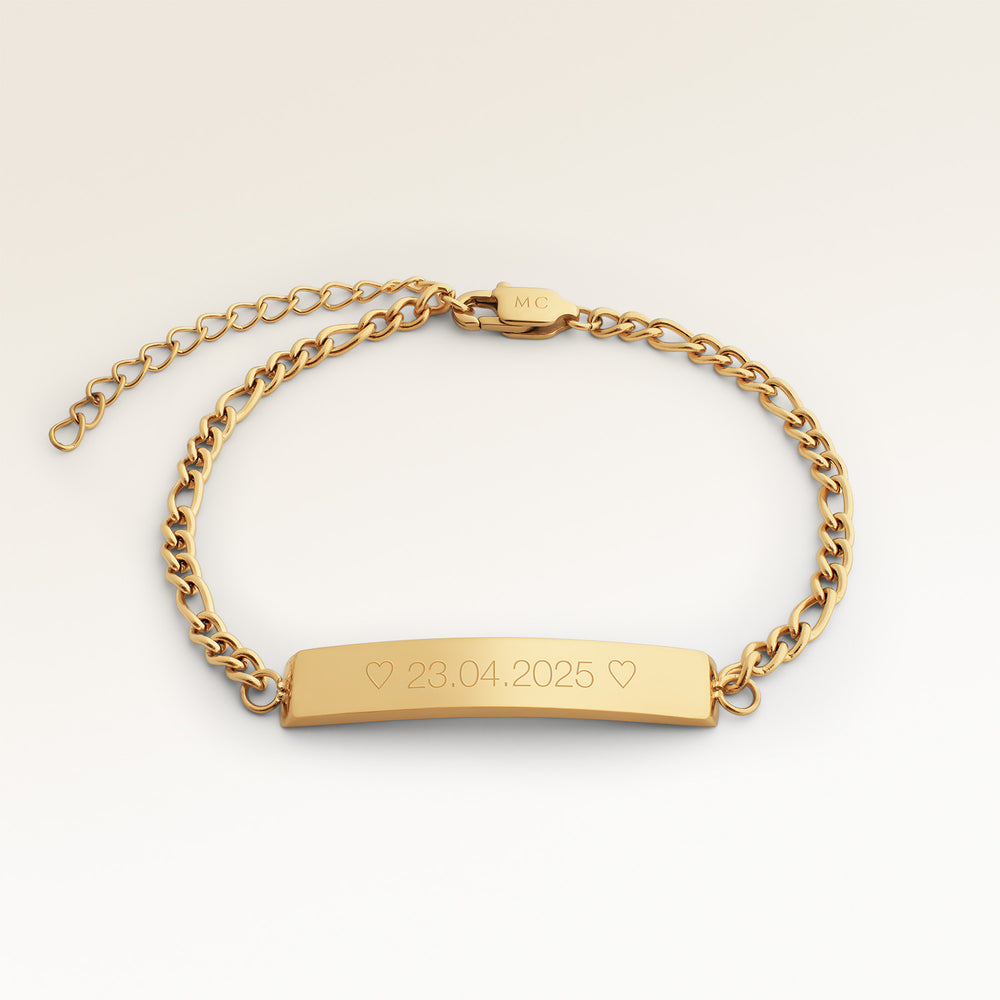 Bar Bracelet - Engraving (Gold)