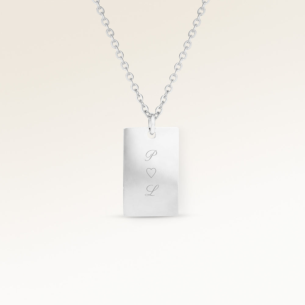 Carré Necklace - Engraving (Silver)