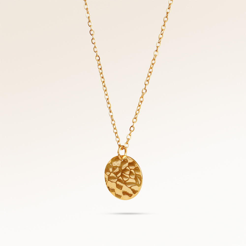 Circle Necklace - Engraving (Gold)