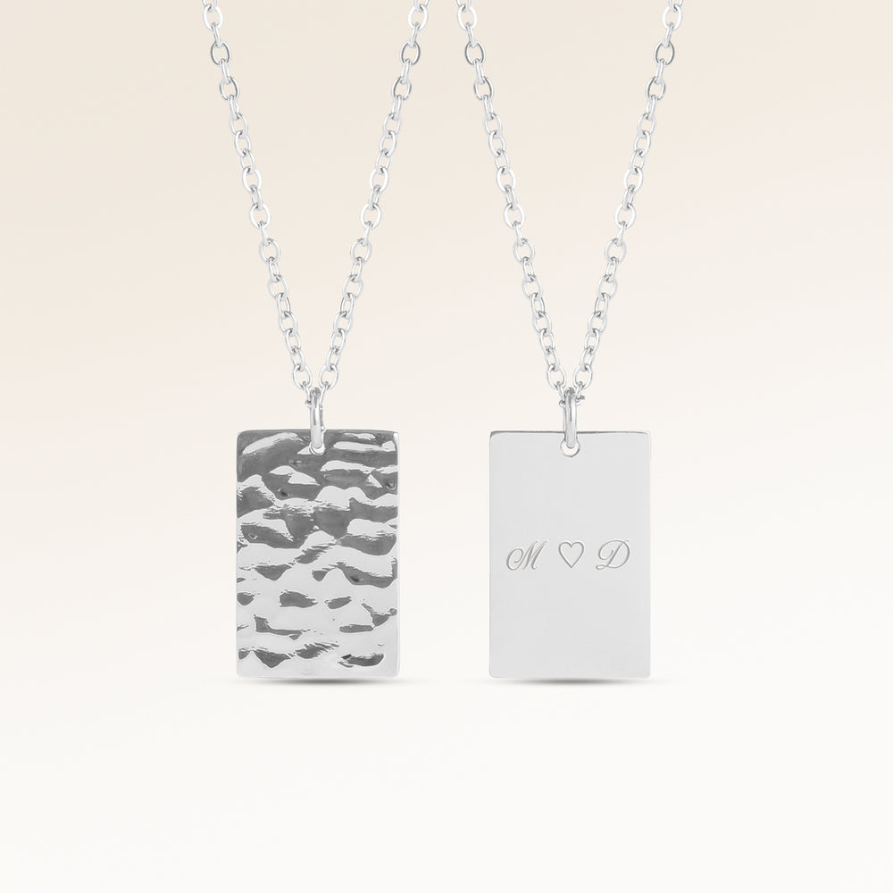 Carré Necklace - Engraving (Gold)
