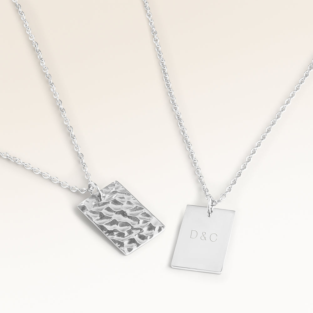 Carré Necklace - Engraving (Gold)