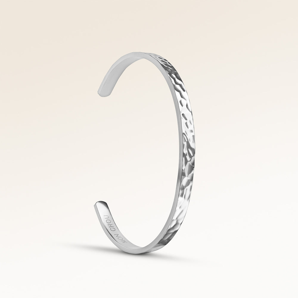 Bracelet Vagues de l'Océan - Gravure (Argent)