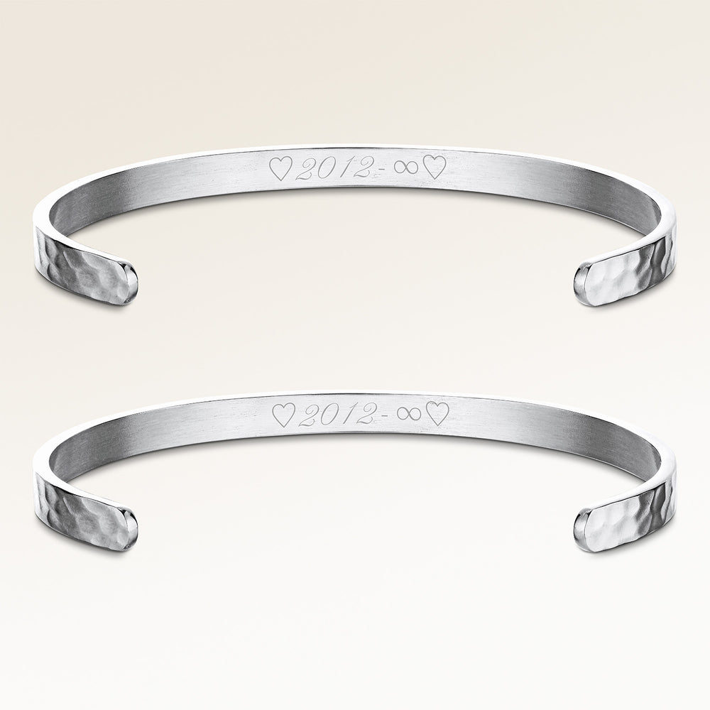 Bracelet d'Amitié - Vagues de l'océan (Argent) 