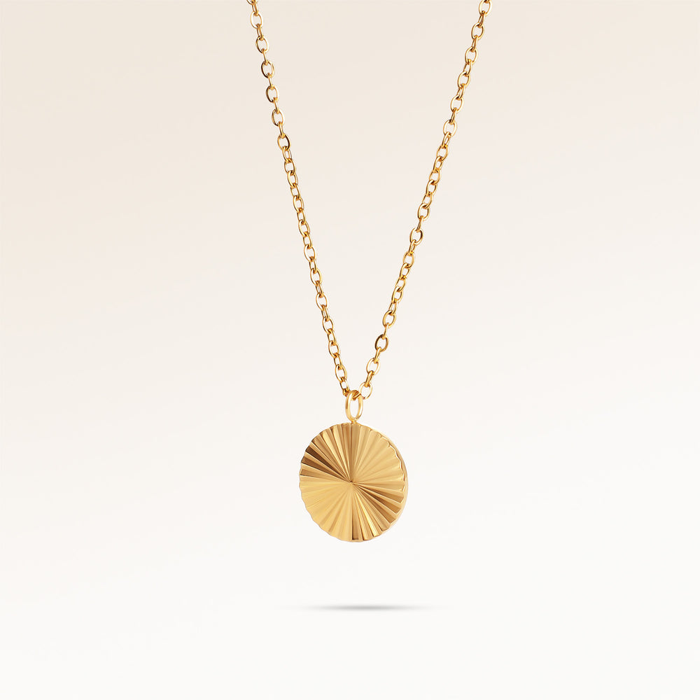 Collier Rond Soleil - Gravure (Or)
