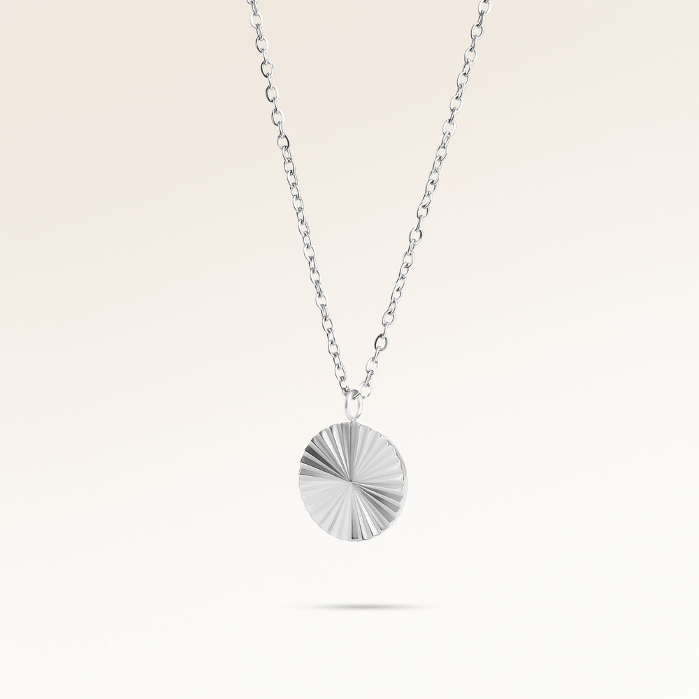 Collier Rond Soleil - Gravure (Argent)
