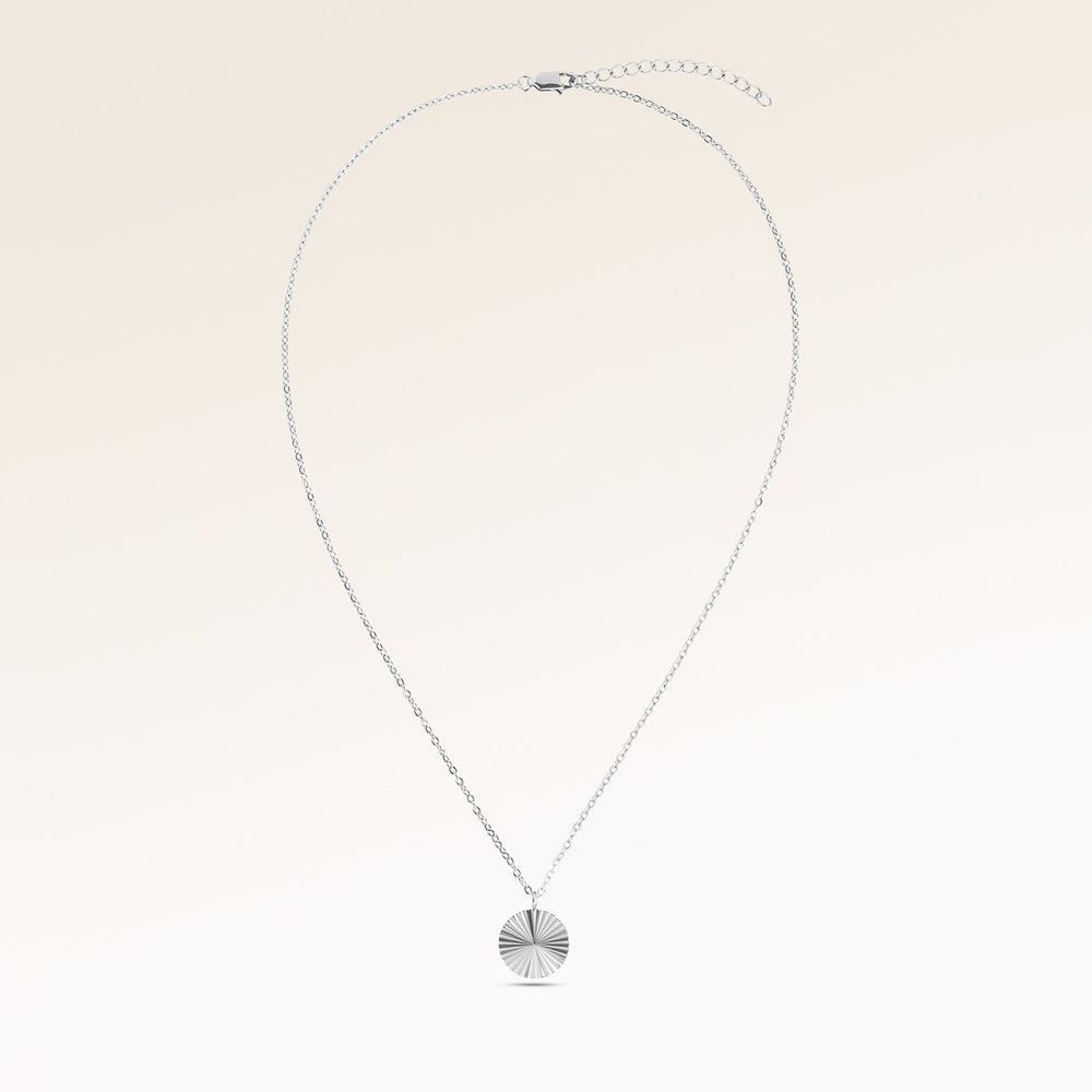 Collier Rond Soleil - Gravure (Argent)