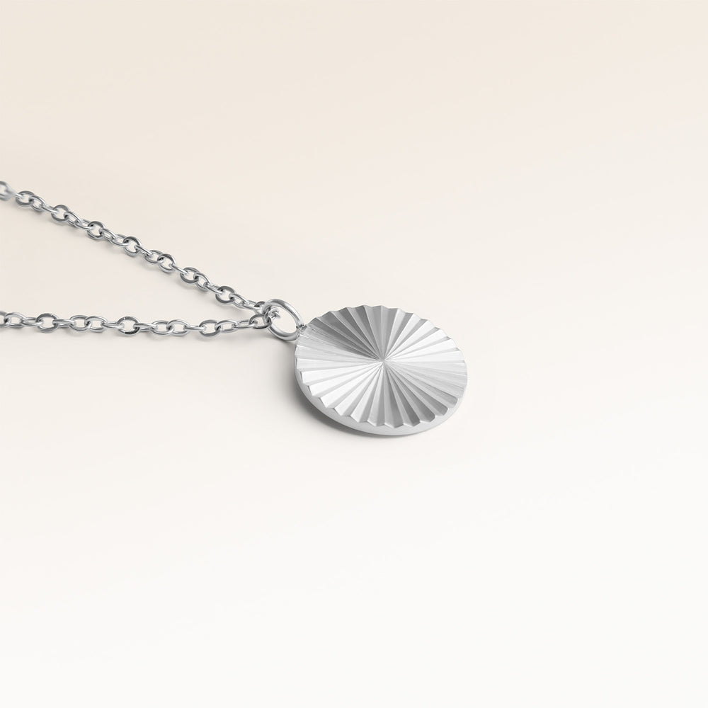 Collier Rond Soleil - Gravure (Argent)